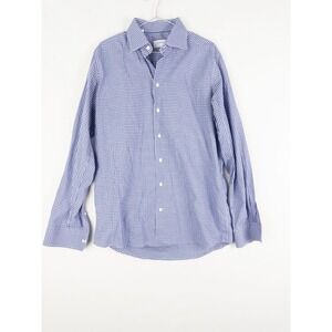 Eton Contemporary Shirt Mens 42 Check Button Up Collared Casual Cotton